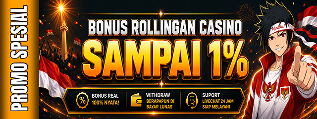 BONUS ROLLINGAN CASINO 1%